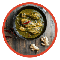 Palak Chicken (Mittel Scharf)